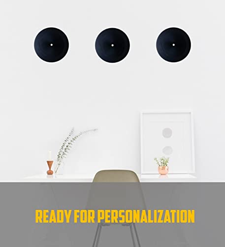 MINI ZOZI 7 inch Blank Vinyl Records Fake 10 PIECES in 1 PACK for Indie Aesthetic Room Decor or Home Decor on Wall for Bedroom or Living Room Discos Music Studio Hip Hop Decorative