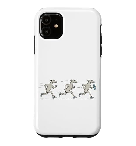 Funny Running Greyhound Runner Dog ����ȃW���M���O�� �X�}�z�P�[�X iPhone 11 �p