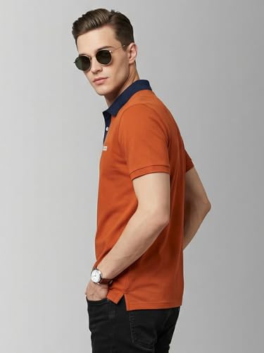 Image of Veirdo Men's Polo T-Shirt Regular Fit, Half Sleeve Contrast Collar Tee, Solid Color Summer Wear, Comfortable Travel, Casual & Office Styling (Sizes S-2XL)