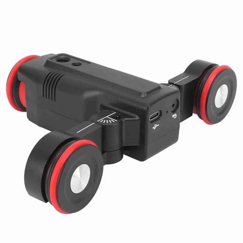 Denash Slider Dolly Car avec Une Tête de Balle pour Le Rail de la Caméra, Un Rail de électrique Dolly Car avec Contrôle D'application pour Les Vidéastes Professionnels
