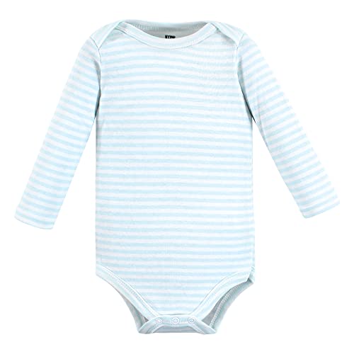 Image of Hudson Baby baby-boys Cotton Long-sleeve Bodysuits 5-pack