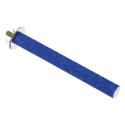 PATIKIL 0.6x5.5 Inch Bird Cage Perch, Parrot Stand Paw Grinding Stick Bird for Parakeet Cockatiel Cage Accessory Blue