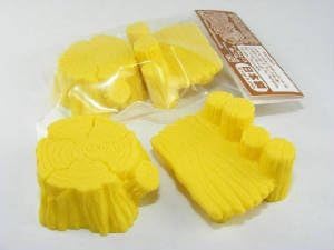 Iwako Pair of Yellow Log Stools Table & Chair Eraser (2pcs)