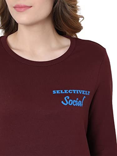 Image of VERO MODA Women's Cotton Crew Neck Sweatshirt