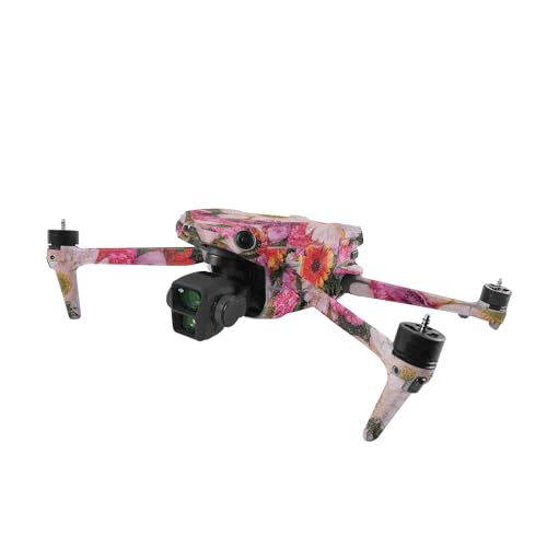 Image of MightySkins Glossy Glitter Skin Compatible with DJI Air 3 - Watered Flowers | Protective, Durable High-Gloss Glitter Finish | Easy to Apply
