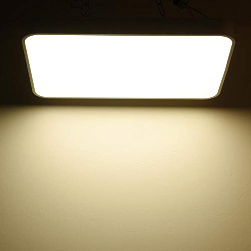 ZSLGOGO Le Plafonnier Salle de Bain LED 72W Blanc Froid 3000K-6000K, Plafonnier Couloir Éclairage Suffisant, Plafonnier Design Classique