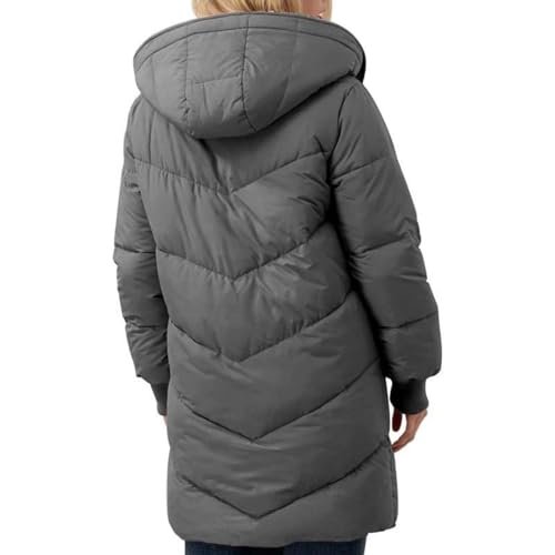 warehouse deals angebote, travel must have, Winterjacke Damen Lang Warm Gefüttert, Winter Warm Wintermantel Parka Jacke Gefütterter Winterparka Mantel Fleecejacke Outdoor, damenmantel sale winter