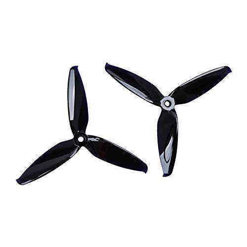 hélice 16 PCS/Fit Flash 5552 3 Blade De 5 Pulgadas PC Propeller CW CCW PROP/Fit FPV Racing Drone Frame Vs 5152 Reemplazar pieza(8 pair black)