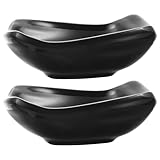 Lurrose Cuencos para Condimentos 2 Unidades Plato para Salsa y Vinagre Apto para Barbacoas y Cocina Profesional Reutilizable