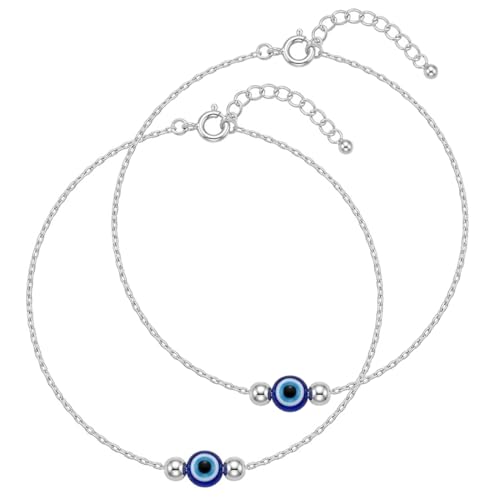 Image of Parnika 925 Pure 92.5 Sterling Silver Anklet Pair for Women | Adjustable Silver Payal | Hallmarked Real Silver Jewellery