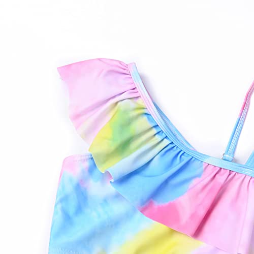 CHILDRENSTAR Girls Swimsuit Two Piece Swimsuits Ruffle Flounce Bathing Suit Kids Tankini Bikini Set3