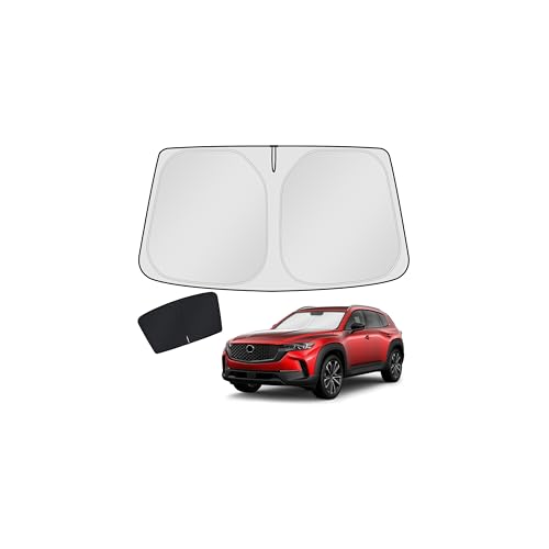 Image of KUST Windshield Sun Shade for Mazda CX-50 2023 2025 2026 CX50 Accessories Window Sunshade Sun Visor Protector Foldable Blocks UV Rays Keep Your Car Cooler