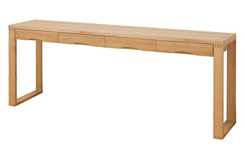 SUN HARVEST タモ突板デスク ライトブラウン W180×D45×H72.5cm SJ-404D LBR