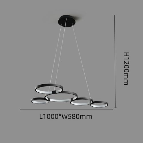 Lustre LED pour salon et chambre créant une ambiance moderne chic - 7