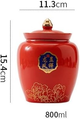 SONGCHAO Sugar Jar Ceramic Tea Can Gift Box Half A Pound Packaging Green Black Porcelain Storage Tea Canister