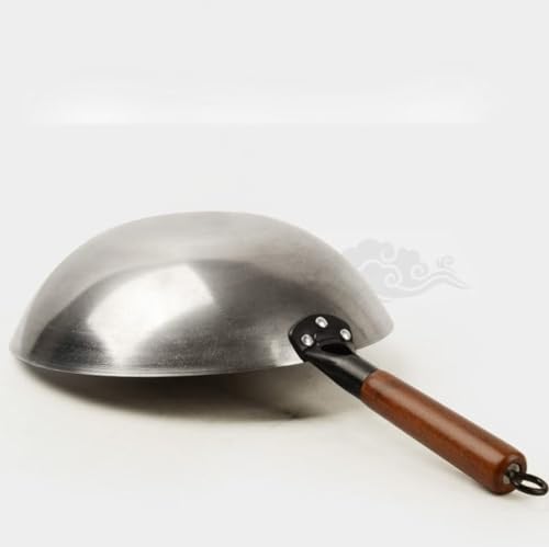 Wok de hierro chino con fondo redondo 30CM miniatura 6