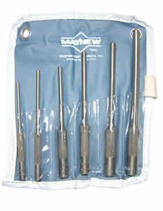 6 Pc Roll Pin Punch Set