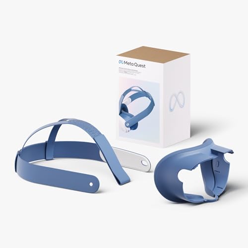 Image of Meta Quest 3 Facial Interface and Head Strap (Elemental Blue)