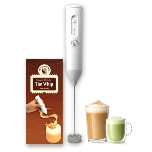 Image of Impulse Coffees The Whip | Rechargeable Coffee Frother Electric | Smooth Operation,3 Modes | Stainless Steel Electric Whisker | USB Charging | Easy to Clean | Best for Coffees, Milk, Lattes, Espresso