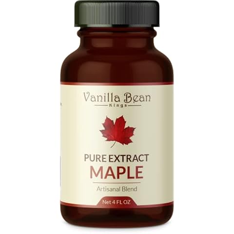 Pure Maple Extract for Baking and Flavoring - 4 OZ - Premium Quality Natural Flavors for Baked Goods, Desserts, & Cooking Cover