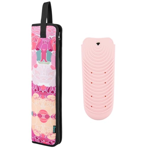 Étui pour fer à curler en toile thermorésistante avec protection silicone