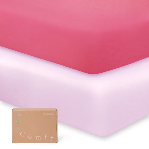 Image of Graco Pack N Play Sheets - Premium Viscose Mini Crib Sheets, 5'' Deep Pocket, 2-Pack Neutral for Boys & Girls