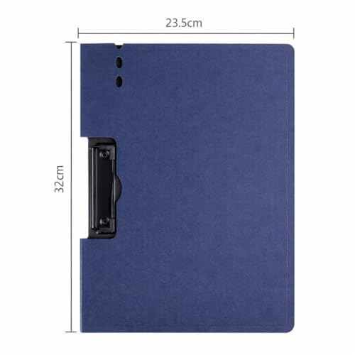 Image of Sumiko A4 Clipboards Pack of 2 | Multi-Functional File Folder Clip Board for Students, Office, Artists & Professionals | Sturdy Writing Pad with Strong Clip - Navy Blue and Sky Blue