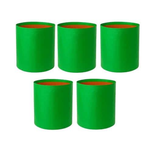 SRE ORGANICS HDPE 220 GSM 12 X 12 Inch Plant Growing Bags for Indoor, Outdoor, Balcony, Terrace Leafy Vegetables and Flower Plants Gardening Easy to Use Planting (Pack of 5)