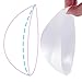 HIPLAYGIRL Concave Breast Forms - Clear Round Bra Inserts Silicone Breast Prosthesis Padding Enhancers