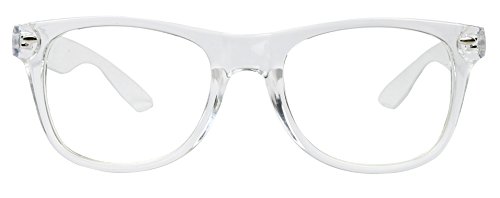 ShadyVEU - Translucent Clear Lens Round 80's UV Protection Rx-able Frame Geek Sun Glasses Women Men3