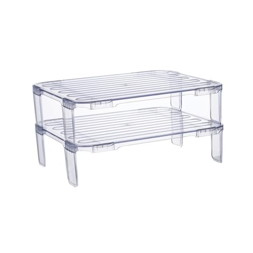 Étagère de rangement transparente empilable pour cuisine et maison - 2