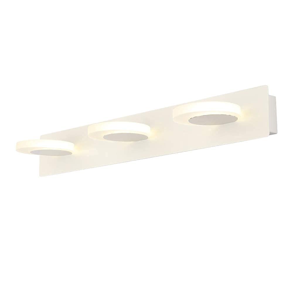 3 Głowice Led Luprzednie Światło Łazienka Lampa Ścienna Makijaż Światła Do Garderoby, Ciepłe Białe
