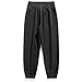 Black Thermal Thick Straight Leg Elastic Waist Plain Long Cuff Leg Sport Gym Lounge Jogger for Mens Fall Winter Pants Man 2026 Clothes Fashion Country Concert Y2K M