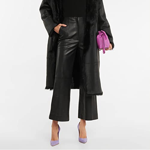 MOOMMO Women Sexy High Heels Pumps Pointed Toe Slip On 4 Inch Stilettos Leopard Classic Formal Dress Shoes Snakeskin Suede Leather Office Party Evening Dress Sandals Pumps Business Casual 4-11 M US3