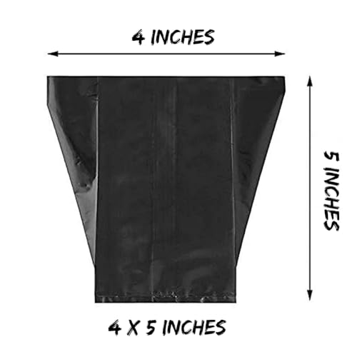 Image of Go Garden Nursery Grow Bags for Plants 4 x 5 Inch, Pack of 300 | UV Protected Plastic Poly Plant Bags with Drainage Holes | Heavy Duty Black Seedling Grow Bags for Home Garden & Plant Nursery