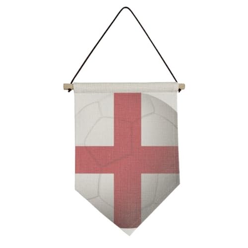 Drapeau national de l'Angleterre football en toile à suspendre sans cadre