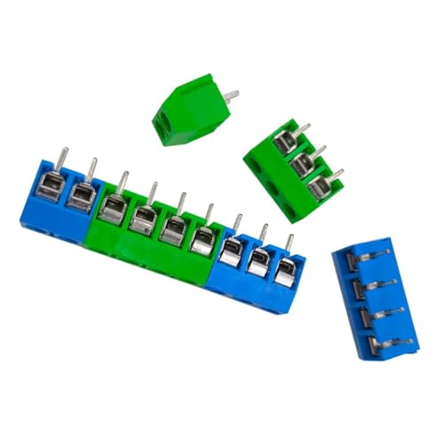 Bornera KF301 de 3 pines empalmable color azul para prototipos de electrónica y PCB 7