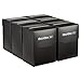 Produktbild GAMESDYNAMICS 6x Deck Box 80+ Schwarz für Karten Deck in Standardgröße I Deck Case mit Kartentrenner I Karten-Box mit Sticker zum Beschriften I Sammelkarten-Box mit Toploading Karteneinschub
