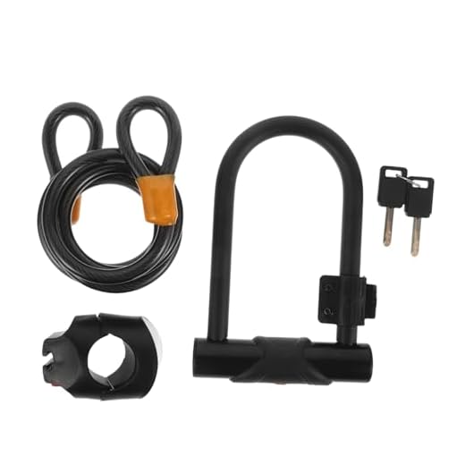 Anneome Heavy Duty U Lock with Cable