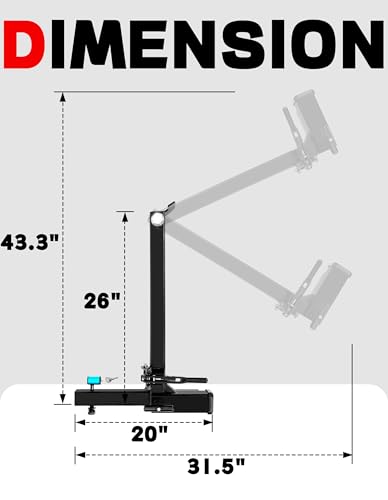 Image of Young 250 lbs Heavy Duty Swing Away Hitch Adapter for Bike Rack & Cargo Carrier, Pre-Assembled 2 inch Hitch Extender