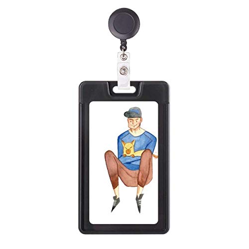 Funda retráctil para tarjetas Miaoji, portatargetas extensible con gato