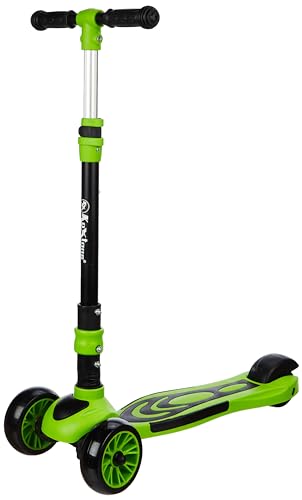 KOXTONS Kids Scooter Baby Dino with LED Wheels, Kick for Kids with Adjustable Foldable Design, Skating Style Alternative to Cycle, Ideal Up to 50 Kg,P