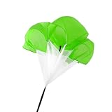 Gatuida Parachute en Oxford Vert pour Entraînement de Force de Résistance Stabilisation Voile, Accessoire Football pour Jeux Extérieur et Course