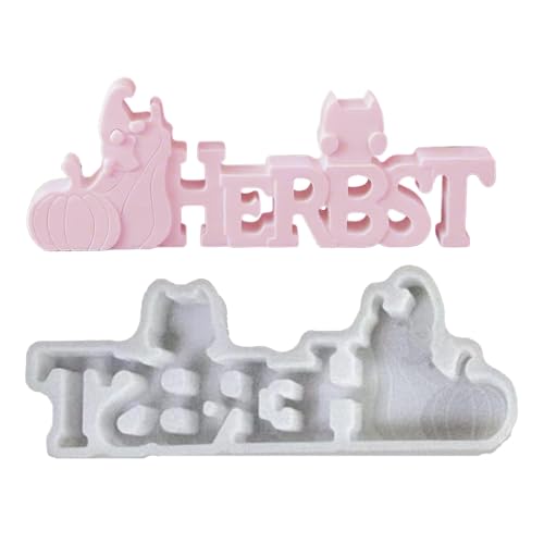 Chaies Moldes de silicona de otoño - Moldes de resina de Gnom de calabaza fáciles de desmoldear - Troqueles de silicona de Acción de Gracias | Para decoración festiva del hogar, suministros de