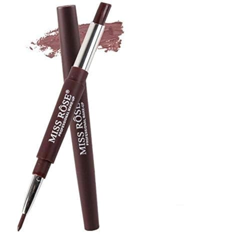 Image of Miss rose 2 In 1 Long Lasting Lipstick With Lip Liner, Matte Finish - Chocolate, 2.1 g