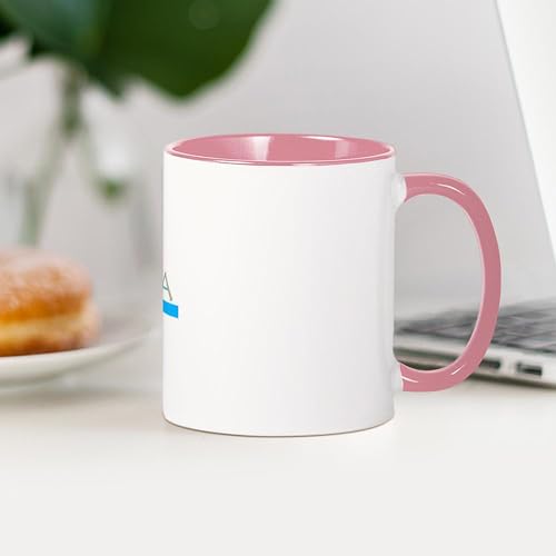 Mug cerámico CaféPress 11 oz blanco con interior rosa miniatura 4
