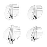 4 piezas de accesorios para máquinas de coser, dobladillo enrollado, material de acero inoxidable, 4 tamaños (3 mm - 6 mm), accesorios para máquinas de coser, adecuado para la mayoría de máquinas de