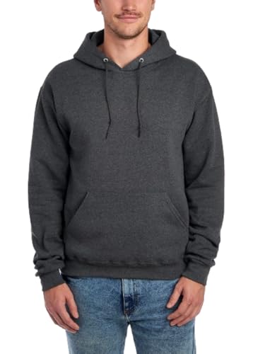 Jerzees --Men's NuBlend Fleece -Sweatshirts & Hoodies, Hoodie-Black Heather, 3X-Large