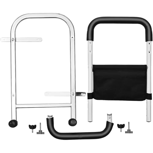 Bettgeländer für ältere und hinderliche Menschen,Aufstehhilfe Bett für Senioren,Höhenverstellbarer Haltegriff für Senioren, für ältere, Behinderte, Schwangere Frauen,01,54 * 51CM