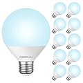 DEGNJU LED Vanity Light Bulbs, 60W Equivalent, Bathroom Light Bulbs 5000K Daylight White, 800 Lumens, G25 Globe Bulb for Makeup Mirror, Round Shape, 7W, 120V, Non-Dimmable, 10 Pack